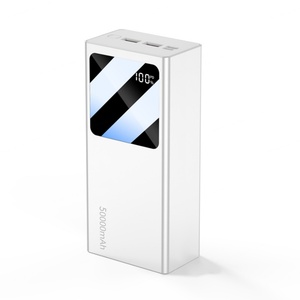 Batterie externe haute capacité 50000mAh à charge rapide, logo personnalisé, chargeur portable, écran LED, PowerBank USB - Product Image 1