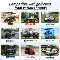 Batterie de voiturette de golf au lithium 36v 72v 48v 100ah 105Ah 200ah Lifepo4 Batterie de voiture de golf électrique 96 volts 51.2v phosphate de fer 15kw