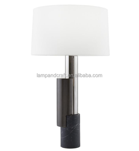 Lampes de table à double interrupteur à chaîne avec ports USB et prise de courant, abat-jour en lin et base noire pour chambre d'hôtes, chambre à coucher, salon - Product Image 2