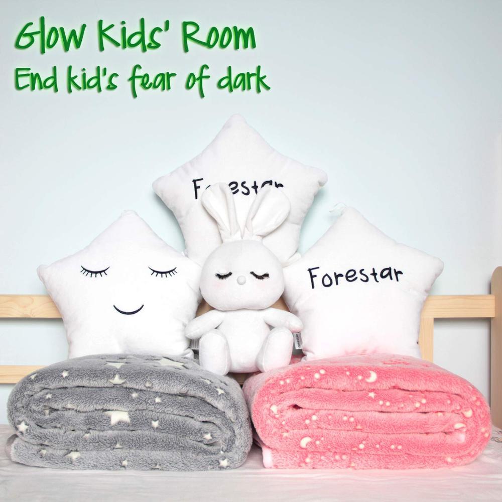 Garçons Filles Tout-petits, super Doux Premium Floue Moelleux En Peluche Fourrure Jeter Lueur dans Le Foncé Jeter Couverture