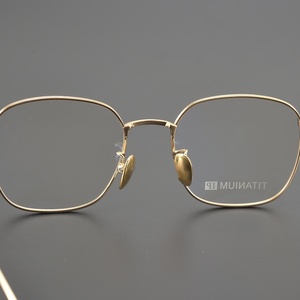 CH8060 kacamata optik desainer <span class=keywords><strong>Titanium</strong></span> 2024 kacamata bingkai emas persegi panjang kualitas tinggi baru gaya klasik kacamata baca Hitam Pria Wanita - Product Image 3