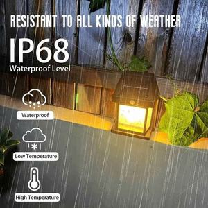 <b>LED</b> Wireless Durability Solar Wall Lamps Outdoor With IP65 Waterproof Smart <b>Motion</b> <b>Sensor</b> for Garden Wall Lantern Sconce <b>Lights</b> - Product Image 6