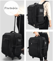Sac à dos de maquillage professionnel, étui de Train d'artiste de maquillage, chariot de voyage, porte-brosse cosmétique, organisateur de sac à dos de coiffeur