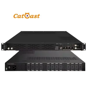 CATV Headend System 24 Channel HD H.264 To RF IP Encoder Modulator With GE Port