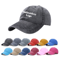 Custom Logo Washed Vintage Distressed Dad Hats