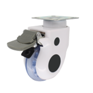 Rueda Giratoria para Cama de Hospital VIMA, 3 Pulgadas, PVC Azul, con Bloqueo, Rueda para Carro Médico con Freno - Product Image 1