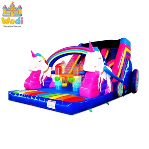 Tobogán Inflable Oficial de <span class=keywords><strong>Minecraft</strong></span>, Material de PVC de 0.55mm Seguro para Niños, Resistente a Desgarros y Rayones, para Fiestas y Eventos Temáticos - Product Image 1