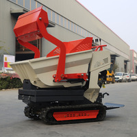 Brouette de roue à moteur à essence entièrement hydraulique 800kg 15hp B & S /Ducar Mini Dumper hydraulique sur chenilles