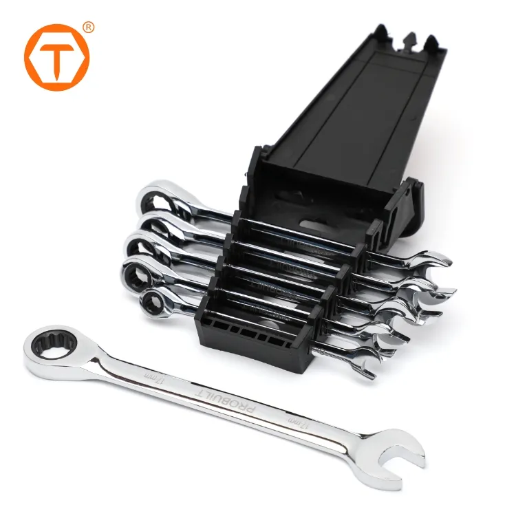 72 tooth 6 Pc strumento manuale universale multi tool open end combinazione chiave a cricchetto set di chiavi