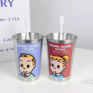 Osamu Goods Store - Vaso para cepillos de dientes de acero inoxidable, diseño de dibujos animados, para uso en el hogar y el dormitorio - Product Image 1