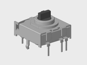 17mm 2-8 Positions <b>Rotary</b> <b>Switch</b> RS17 <b>Rotary</b> Route <b>Switch</b> - Product Image 4
