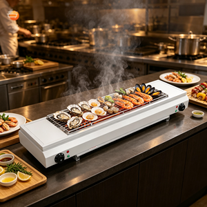 Barbecue électrique sans fumée d'intérieur, équipement de cuisson commercial en acier inoxydable pour hôtel, magasin alimentaire, boulangerie, restauration - Product Image 3