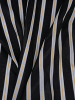 Tissu en coton à rayures noires et blanches, fibre végétale, largeur 57,09 pouces, tissu pour vêtements vendu au mètre pour la confection de vêtements