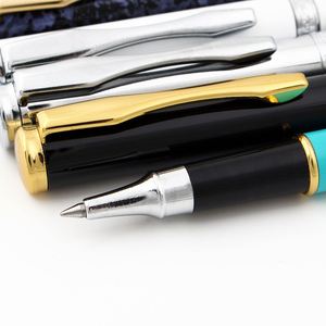 Stylo bille de luxe en métal, recharge Parker, logo personnalisé, largeur 1,0 mm, encre bleue/noire imprimée colorée, promotionnel, excellente écriture - Product Image 4