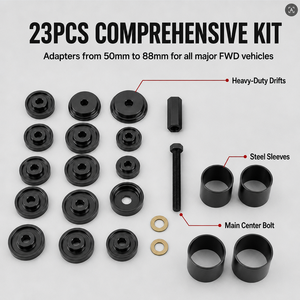 <span class=keywords><strong>Kit</strong></span> d'outils professionnel de démontage de roulements de roue avant 23 pièces, extracteur de roulement de <span class=keywords><strong>moyeu</strong></span> de roue FWD robuste pour usage universel - Product Image 2