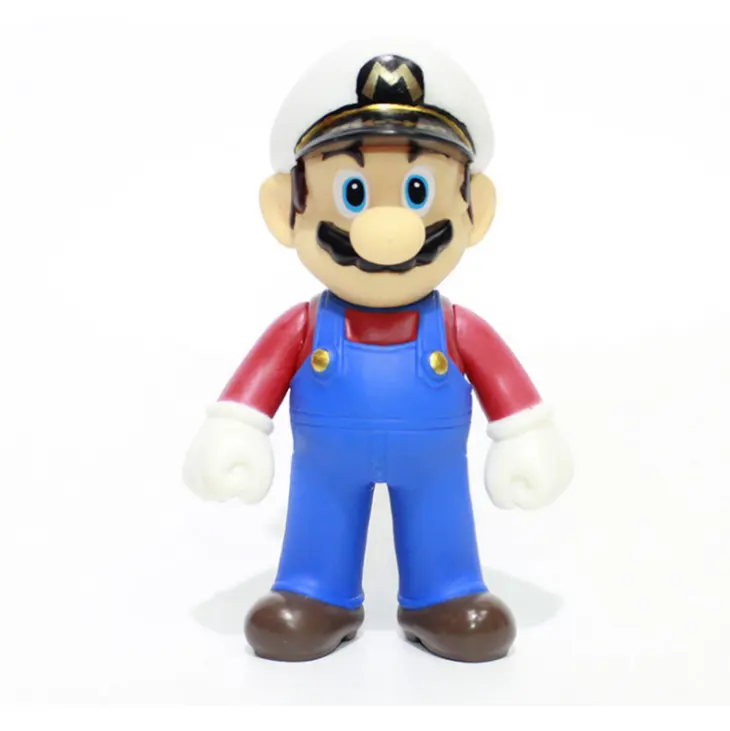 หุ่นฟิกเกอร์ Super Mario Bros,ฟิกเกอร์โมเดลของเล่น PVC ขนาด11-12ซม. รูปมาริโอบรอส