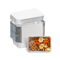 9x13 Zoll Halbe Größe Dampfgarer-Tiefbehälter Einweg-Aluminiumfolie Lebensmittelbehälter mit Deckeln für Restaurant-Catering