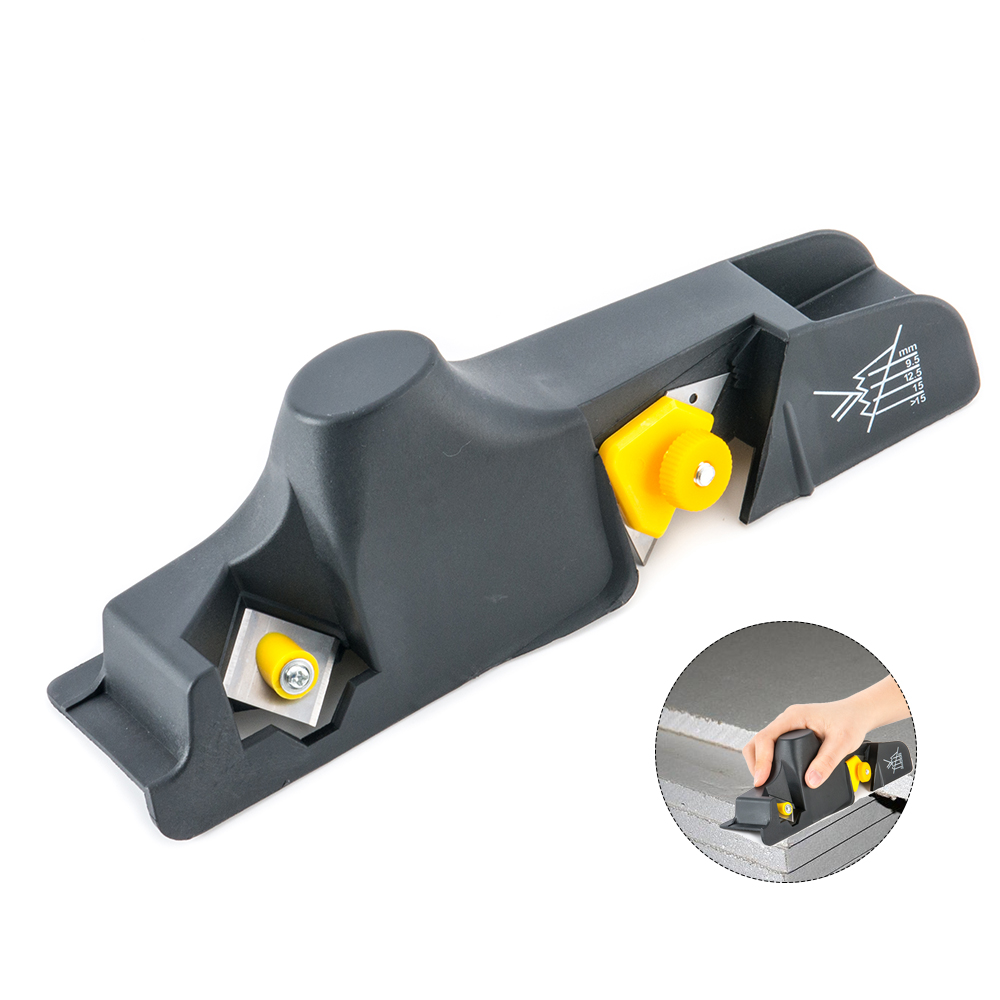 thumbnail image 2 of Plasterboard Edger Plasterboard Fast Cutter With 10 Blades Plasterboard Hand Planer Drywall Edge Hand Cutting Tool For Beginners 1pcs Black 2 of 10