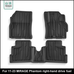 Tapis de sol et revêtements de cargaison en TPE 100% écologiques sur mesure pour Mitsubishi <span class=keywords><strong>Mirage</strong></span> (Colt) de 2011 à 2023-Tous temps, imperméables - Product Image 2