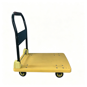 Folding Dolly <b>Cart</b>, Heavy Duty Platform Truck with Swivel <b>Wheels</b>, Collapsible Flatbed Hand <b>Cart</b> for Moving, Office, Workshop - Product Image 1