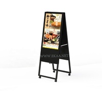 EKAA 32 "43" 49 "55" 65 "Super Slim Vitrine Petit Panneau D'affichage Lcd Publicité Intérieur Stand Portable Affiche Numérique
