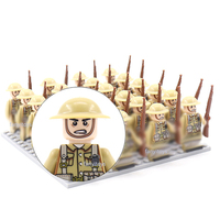 Mini Soldats WW2 Figurines Militaires Blocs de Construction Armée Allemande Américaine Britannique Briques Jouets pour Enfants