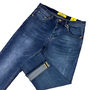 ملابس جينز ممزق مستقيم من أحدث الموديلات بسعر الجملة من المورد مباشرة جينز يمكن غسله ومزود بزر
