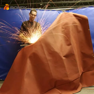 350-1150g/m2 <span class=keywords><strong>PVC</strong></span> bọc vải sợi thủy tinh <span class=keywords><strong>PVC</strong></span> Bọc Vải Sợi thủy tinh cho Chăn chống cháy - Product Image 6