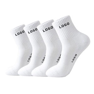 Bán Buôn Thiết Kế Kích Thước Lớn Cotton Thể Thao Chạy Trắng Thoáng Khí Bóng Rổ Chính Thức Thể Thao Bóng Đá Mens Grip Vớ - Product Image 1