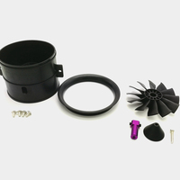 APISQUEEN 70mm EDF 6S 2300KV 2240g Courroie de poussée 12 pales Ventilateur électrique à conduit pour modèle d'avion Jet Engine
