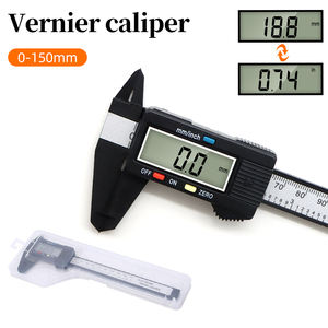 Pinza digitale elettronica di plastica all'ingrosso da 0-150mm in fibra di carbonio gioielli calibro digitale nonio - Product Image 6