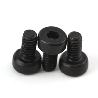 Oxyde noir Grade12.9 vis à tête cylindrique à six pans creux filetés en acier allié avec DIN912 moleté
