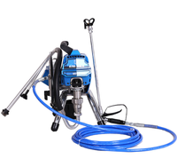 Pistolet de pulvérisation électrique sans air HVLP de type piston 1500W-2400W 110/220V pour la décoration intérieure, capacité de livraison de 2,3 à 3,3 L/min pour les petites et moyennes surfaces