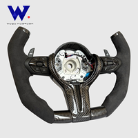 Volant de direction en cuir de cerf et fibre de carbone pour BMW Série 3, Série 5, F10, M5, F20, F30, M3, F80, M4, F82, M2, F87, F90, F11, F13, E90 M