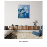Peinture à l'huile impressionniste florale 100 % originale peinte à la main sur toile avec cadre en bois, écologique, personnalisation réaliste, pour maison moderne