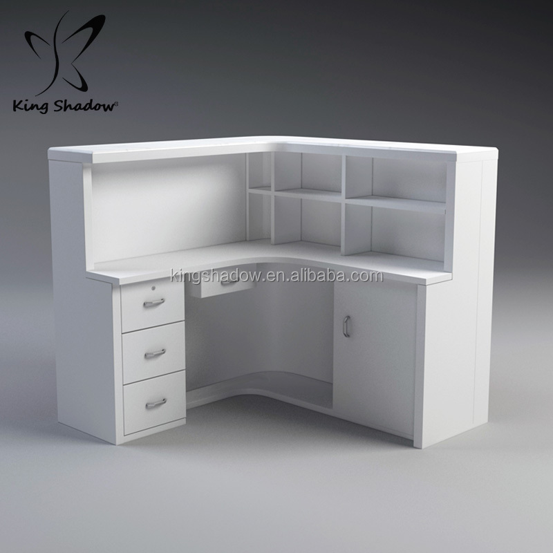 salon reception desk corner