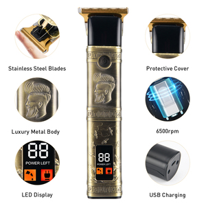 PRITECH Electric <strong>Beard</strong> <strong>Trimmer</strong> 0mm Edger <strong>Trimmer</strong> T-Blade Professional Hair <strong>Trimmer</strong> - Product Image 2