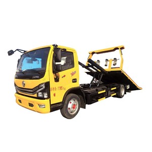 DONGFENG 5T <b>Flatbed</b> Tow <b>Truck</b> 4x2 Hydraulic Wrecker Recovery <b>Truck</b> for Road Assistant - Product Image 5