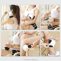 Marteau de massage multifonctionnel PULI MB-603B vibrant pour brûler les graisses du corps entier Masseur à 4 têtes en maille CE ROHS FCC