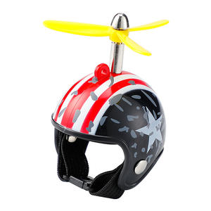 Little Yellow Duck Motorcycle Helmet <b>Ornament</b> Plastic Resin <b>Car</b> Interior Decorations Button Control Accessory - Product Image 1