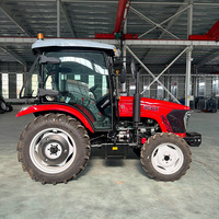Tracteur agricole compact diesel 4x4 50 CV avec cultivateur arrière pour le travail du sol et la préparation des terres