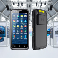 Lecteur RFID UHF portable ISO18000-6C PDA pour lecteur RFID longue portée 4300 mAh, scanner de codes-barres, système Android, PDA pour inventaire de stock