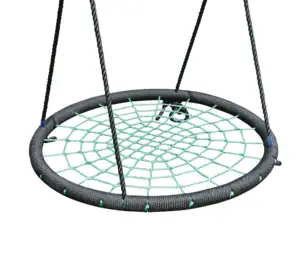 Gladswing Schlussverkauf Outdoor-Spin-Sicherheit Rated auf 220 Pfund 40 Zoll Durchmesser einstellbare hängende Seile Nest Hängematte Schaukel