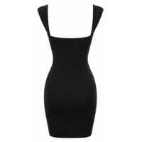 Robe moulante courte en tricot côtelé pour femmes