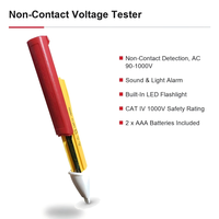 Testeur de tension sans contact SANEITE T22-04, détecteur de tension AC 90-1000V avec lumière LED et alarme sonore, CAT IV 1000V