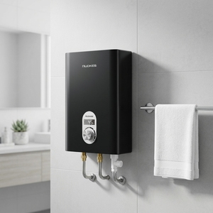 Calentador de Agua Eléctrico Instantáneo Sin Tanque, Económico, 15000W, 380V, Carcasa Metálica, para Uso Doméstico en Baños - Product Image 1
