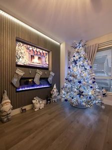 <span class=keywords><strong>Panel</strong></span> de Pared de WPC de Estilo Industrial para Decoración de Fondo de TV, Ignífugo con 5 Años de Garantía para Paneles y Tableros de Pared de Hotel y Gimnasio - Product Image 2