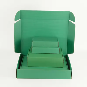 Boîte d'expédition en matériaux recyclés écologiques durables haut de gamme avec poignée, tailles personnalisables, pliable, pour l'e-commerce - Product Image 4