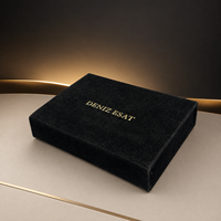 Boîte cadeau en papier velours noir personnalisée en gros pour bijoux haut de gamme et emballages de souvenirs – Fournisseur de designs