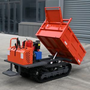 Мини-гусеничный самосвал на резиновых гусеницах, 1,2 тонны, гусеничный транспортер-самосвал - Product Image 5